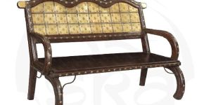 3 Seater Brass Block Bench