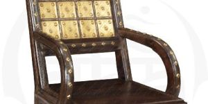 Brass Block Chair