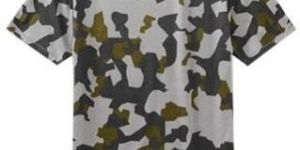 Mens Army Print T Shirt