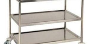 Three Shelf Instrument Trolley