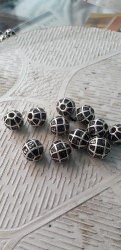 925 Sterling Silver Diamond Beads