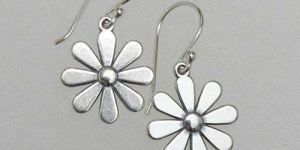 925 Sterling Silver Flower Earrings