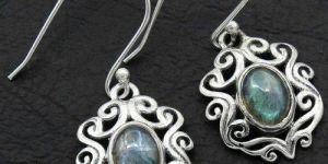 925 Sterling Silver Labradorite Dangle Earrings