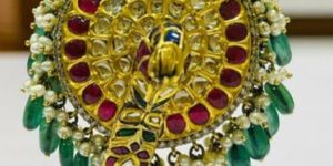 Antique Gold Mughal Peacock Ring