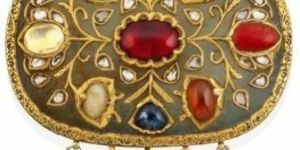 Antique Gold Navratan Pendant