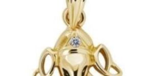 Gold Ganesha Pendant with Diamond