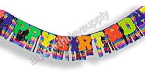 Curtain Birthday Banner