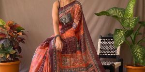 Kalamkari Print Sarees