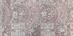 Net Embroidered Ledies Garments Fabrics
