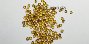 Natural Citrine Faceted Round Loose Gemstones