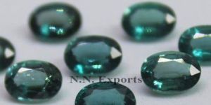 Natural Teal Kyanite Faceted Oval Loose Gemstone