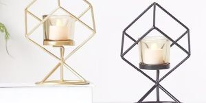 Iron Candle Holder Table Decor