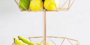 Iron Fruits Basket Stand