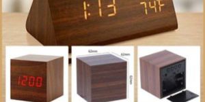 Wooden Digital Table Clock