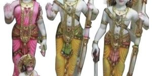 2.5 Feet Marble Ram Darbar Statue
