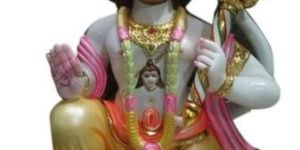 30 Inch Marble Hanuman Statue