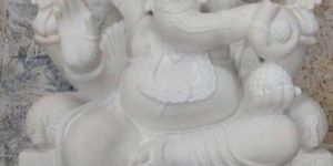 5.5 Feet Marble Ganesha Statue