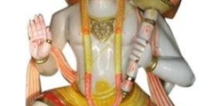 60 Inch Marble Hanuman Statue
