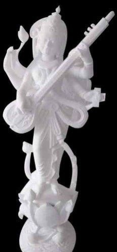 White Marble Saraswati Mata Statue