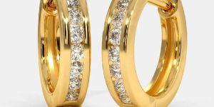 Round Gold Hoop Earrings