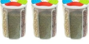 4 Section Round Container