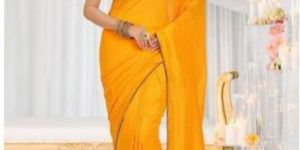 Ladies Plain Silk Cotton Saree