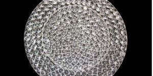 Silver Crystal Charger Plate