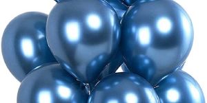 Chrome Blue Balloon