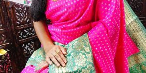 Banarasi Designer Semi Georgette Silk Saree