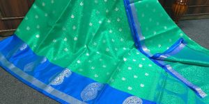 Banarasi Kora Organza Zari Work Saree