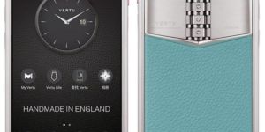 Vertu Aster P Silver Gentlemen Blue