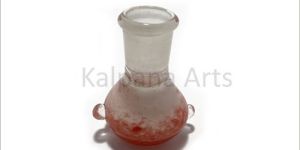 19 mm White & Red Color Frit Female Glass Bowl