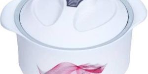 Khaitan Mellow 3 Pieces Thermoware Casserole Set - White,Pink,Blue ( 1000, 2000, 3000 )