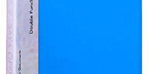 Saya Double Punchless Clip File Classic- A4