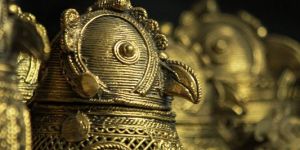 Dhokra - Medium Owl Box handicraft