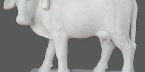 Marble Cow Statue