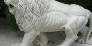 Marble Lion Statue