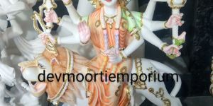 Marble Sherawali Mata Statue