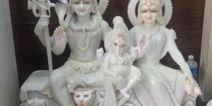 Marble Shiv Parivar Statue