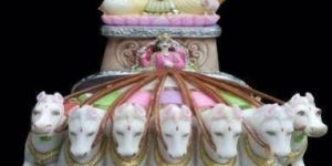 Marble Surya Dev Graha Statue