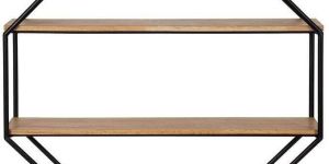 Iron Hexagon Wall Shelves