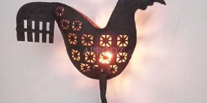 Vintage Carved Standing Rooster Figurine