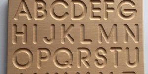 Wooden Alphabet Tracing Board