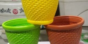 Wicker Plastic Pots