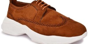Mens Tan Derby Shoes