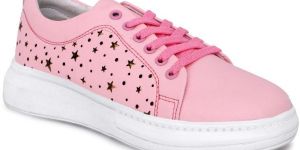Ladies Pink Canvas Shoes