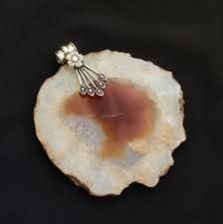 Natural Agate Slice Pendant