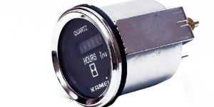 DC Hour Meter (52MM Round, Analogue, 6 Digit, Chrome DIAL 861)