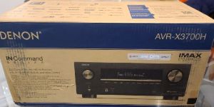 Denon AVR-X3700H 8K Ultra HD 9.2 Channel (105Watt X 9) AV Receiver 2020 Model - 3D Audio & Video wit