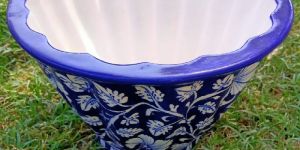 Blue Pottery Planter